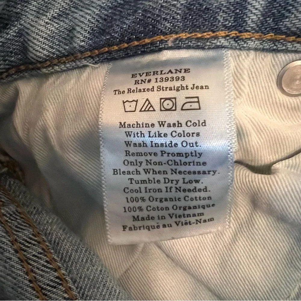 Everlane The Relaxed Straight‎ Fit Frayed Jean Shorts
